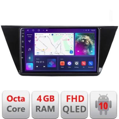 Navigatie Volkswagen Touran 2016- B-3144 Android Ecran QLED octa core 4+64 carplay android auto KIT-3144+EDT-E310V3 CarStore Technology