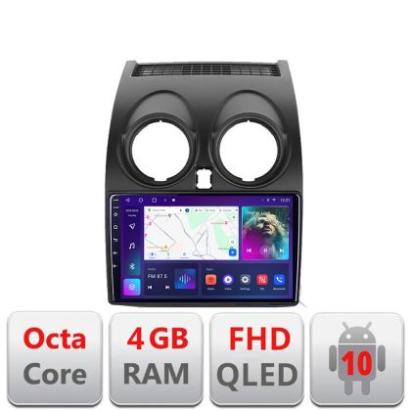Navigatie Nissan Qashqai B-499 Android Ecran QLED octa core 4+64 carplay android auto KIT-499+EDT-E309V3 CarStore Technology