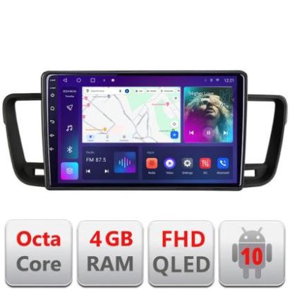Navigatie Peugeot 508 B-5637 Android Ecran QLED octa core 4+64 carplay android auto KIT-5637+EDT-E309V3 CarStore Technology