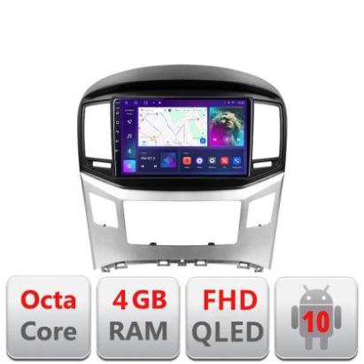 Navigatie HHyundai H1 Starex 2016- B-H1 Android Ecran QLED octa core 4+64 carplay android auto KIT-h1+EDT-E309V3 CarStore Technology