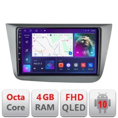 Navigatie Seat Leon 2005-2012 B-leon05 Android Ecran QLED octa core 4+64 carplay android auto kit-leon5+EDT-E309V3 CarStore Technology