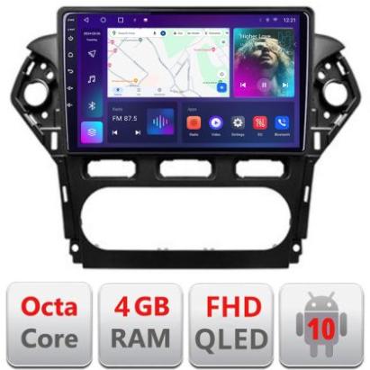 Navigatie Ford Mondeo 2010-2014 B-MONDEO-CLIMA Android Ecran QLED octa core 4+64 carplay android auto KIT-MONDEO-CLIMA+EDT-E310V3 CarStore Technology