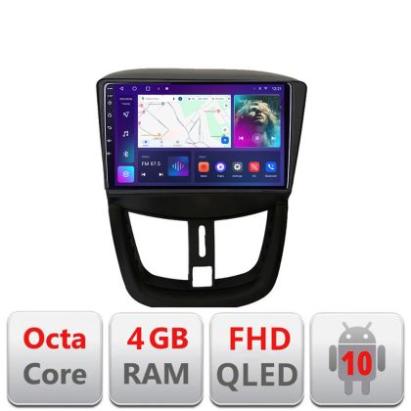 Navigatie Peugeot 207 B-PE01 Android Ecran QLED octa core 4+64 carplay android auto KIT-PE01+EDT-E309V3 CarStore Technology