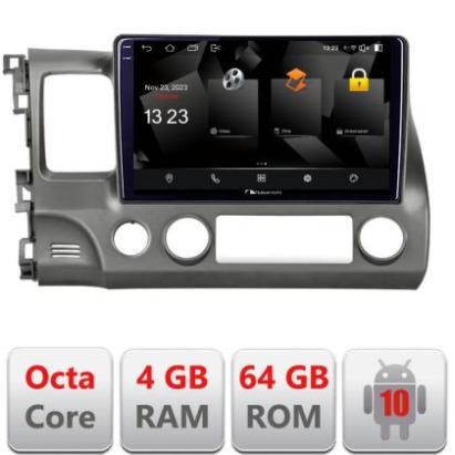 Navigatie Honda Civic Sedan 5510-044 Android Octa Core 720p 4+64 DSP 360 camera carplay android auto CarStore Technology