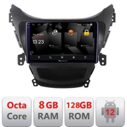 Navigatie Hyundai Elantra 2011-2013 5960Pro-092 Android Octa Core Qualcomm 2K Qled 8+128 DTS DSP 360 4G Optical CarStore Technology