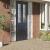 vidaXl Folie fereastră, 4 buc., mată, model floral, PVC GartenMobel Dekor