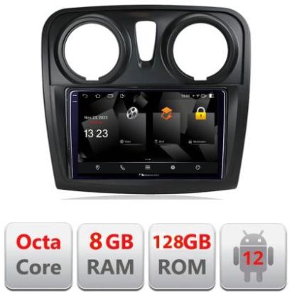 Navigatie Dacia Sandero Logan 2012-2020 5960Pro-sandero Android Octa Core Qualcomm 2K Qled 8+128 DTS DSP 360 4G Optical CarStore Technology