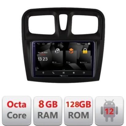 Navigatie Dacia Sandero 2012-2020 var B Android radio gps internet Octa core 8+128 DTS DSP 360 4G Optical CarStore Technology