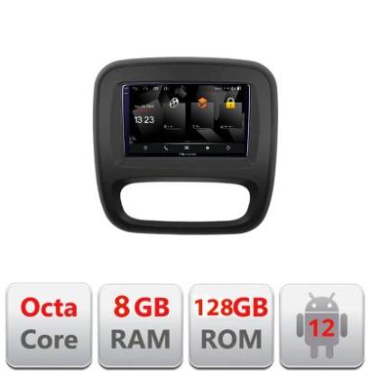 Navigatie Renault Trafic 2014-2017 5960Pro-rt09 Android Octa Core Qualcomm 2K Qled 8+128 DTS DSP 360 4G Optical CarStore Technology