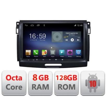 Navigatie FORD RANGER 2015-2019 Manual F-574 Octa Core cu Android Radio Bluetooth Internet GPS WIFI DSP 8+128GB 4G CarStore Technology