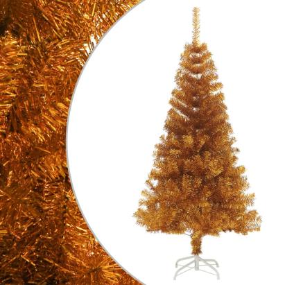 Pom de Crăciun artificial cu suport, auriu, 150 cm, PET GartenMobel Dekor