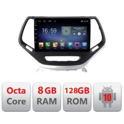 Navigatie Jeep Cherokee 2014-2019 Manual F-248 Octa Core cu Android Radio Bluetooth Internet GPS WIFI DSP 8+128GB 4G CarStore Technology