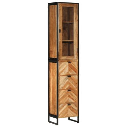 Dulap de baie, 40x27x190 cm, lemn masiv de acacia GartenMobel Dekor