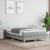 Pat box spring cu saltea, gri deschis, 120x190 cm, textil GartenMobel Dekor