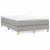 Pat box spring cu saltea, gri deschis, 120x190 cm, textil GartenMobel Dekor