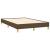 Pat box spring cu saltea, maro închis, 120x190 cm, textil GartenMobel Dekor