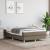 Pat box spring cu saltea, taupe, 120x190 cm material textil GartenMobel Dekor