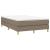 Pat box spring cu saltea, taupe, 120x190 cm material textil GartenMobel Dekor