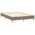 Pat box spring cu saltea, taupe, 120x190 cm material textil GartenMobel Dekor