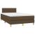 Pat box spring cu saltea, maro închis, 120x190 cm, textil GartenMobel Dekor