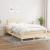 Pat continental cu saltea, crem, 120x190 cm, textil GartenMobel Dekor