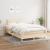 Pat continental cu saltea, crem, 120x190 cm, textil GartenMobel Dekor