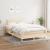 Pat continental cu saltea, crem, 120x190 cm, textil GartenMobel Dekor