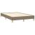 Pat box spring cu saltea, taupe, 120x190 cm material textil GartenMobel Dekor