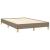 Pat box spring cu saltea, taupe, 120x190 cm material textil GartenMobel Dekor