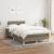 Pat box spring cu saltea, taupe, 120x190 cm material textil GartenMobel Dekor