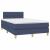 Pat box spring cu saltea, albastru, 120x190 cm, material textil GartenMobel Dekor