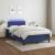 Pat cu arcuri, saltea și LED, albastru, 120x190 cm, textil GartenMobel Dekor