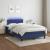 Pat cu arcuri, saltea și LED, albastru, 120x190 cm, textil GartenMobel Dekor