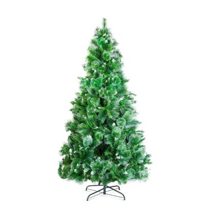 Brad artificial – 210 cm – argintiu cu ramuri dese – PVC – înzăpezit Best CarHome