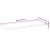 Raft suspendat, 80x30x2 cm, lemn masiv de acacia netratat GartenMobel Dekor
