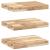 Rafturi suspendate 3 buc. 40x30x4 cm lemn masiv acacia netratat GartenMobel Dekor