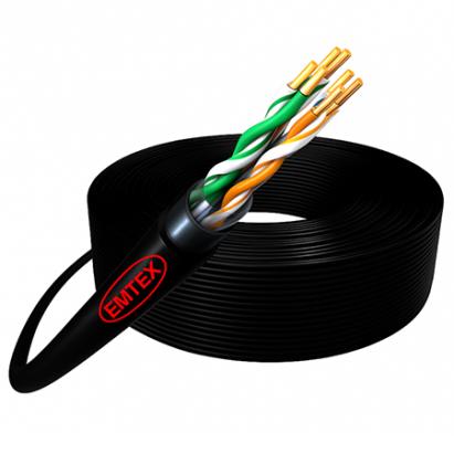 CABLU FTP CAT5E CUPRU 24AWG 305M EMTEX EuroGoods Quality