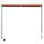 Copertină retractabilă cu LED, portocaliu și maro, 250 x 150 cm GartenMobel Dekor