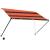 Copertină retractabilă cu LED, portocaliu și maro, 250 x 150 cm GartenMobel Dekor