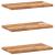 Rafturi suspendate 3 buc. 40x20x2 cm lemn masiv acacia netratat GartenMobel Dekor