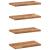Rafturi suspendate 4 buc. 40x20x2 cm lemn masiv acacia netratat GartenMobel Dekor