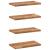 Rafturi suspendate 4 buc. 60x20x2 cm lemn masiv acacia netratat GartenMobel Dekor