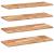 Rafturi suspendate 4 buc. 80x30x2 cm lemn masiv acacia netratat GartenMobel Dekor