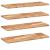 Rafturi suspendate 4 buc. 100x30x2cm lemn masiv acacia netratat GartenMobel Dekor