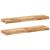 Rafturi suspendate 2 buc. 80x20x4 cm lemn masiv acacia netratat GartenMobel Dekor