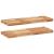 Rafturi suspendate 2 buc. 80x30x4 cm lemn masiv acacia netratat GartenMobel Dekor