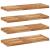 Rafturi suspendate 4 buc. 100x30x4cm lemn masiv acacia netratat GartenMobel Dekor