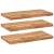 Rafturi suspendate 3 buc. 80x40x2 cm lemn masiv acacia netratat GartenMobel Dekor