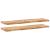 Rafturi suspendate 2 buc. 140x40x4cm lemn masiv acacia netratat GartenMobel Dekor