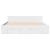 Cadru pat cu sertare alb extralucios 140x200 cm, lemn prelucrat GartenMobel Dekor
